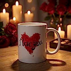 Toptan I Love You Tasarım Bardak